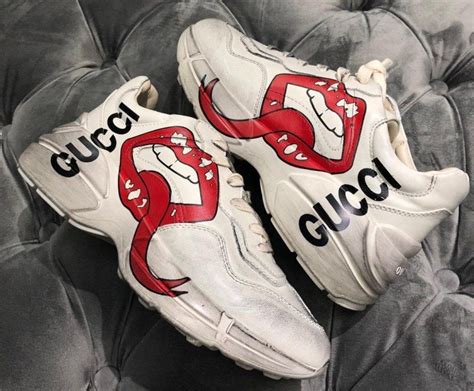 womens gucci shoes uk|Gucci shoes with lips.